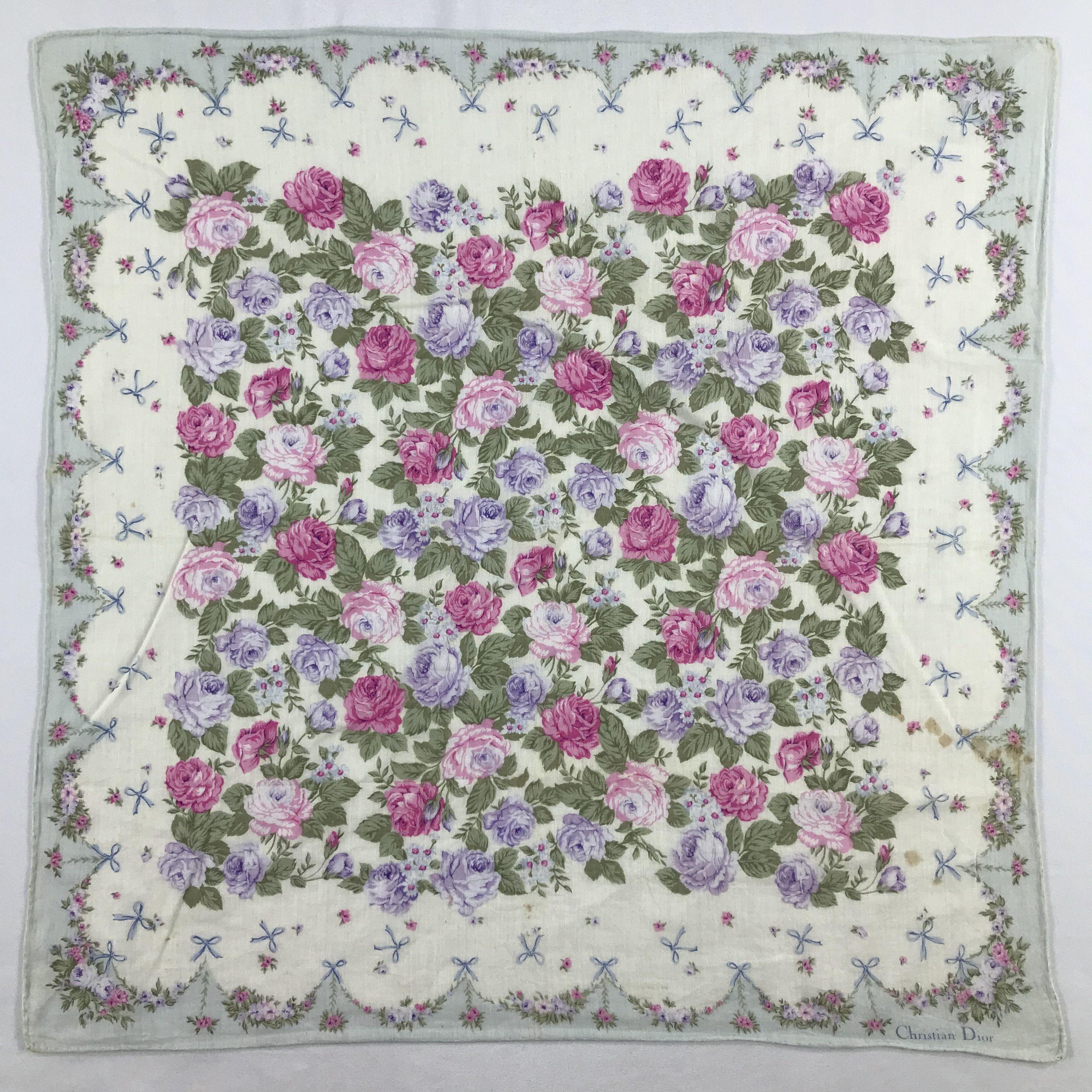 Vintage Christian Dior Bandana / Handkerchief / Neckerchief - S2276 Size ONE SIZE - 1 Thumbnail