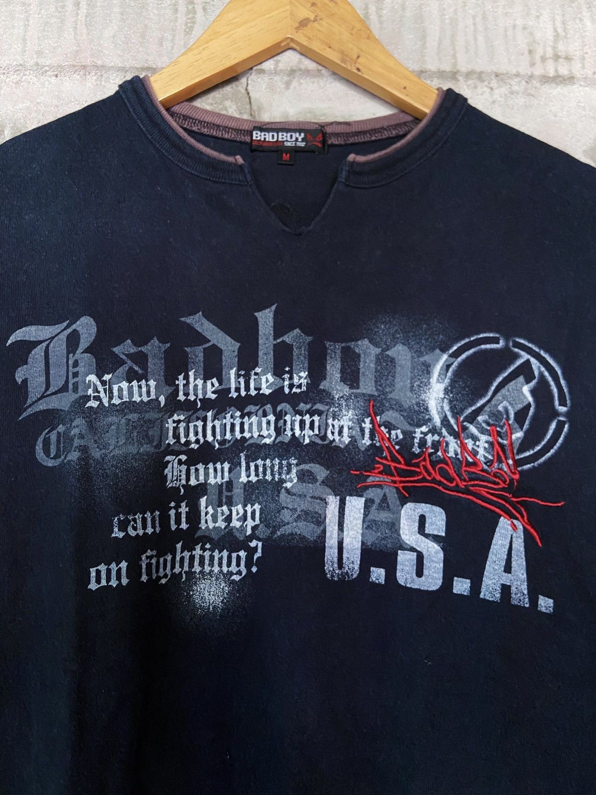Beauty Beast × Hysteric Glamour × Japanese Brand BAD BOY NOW , THE LIFE IS FIGHTING TEE SHIRT Size US M / EU 48-50 / 2 - 5 Thumbnail