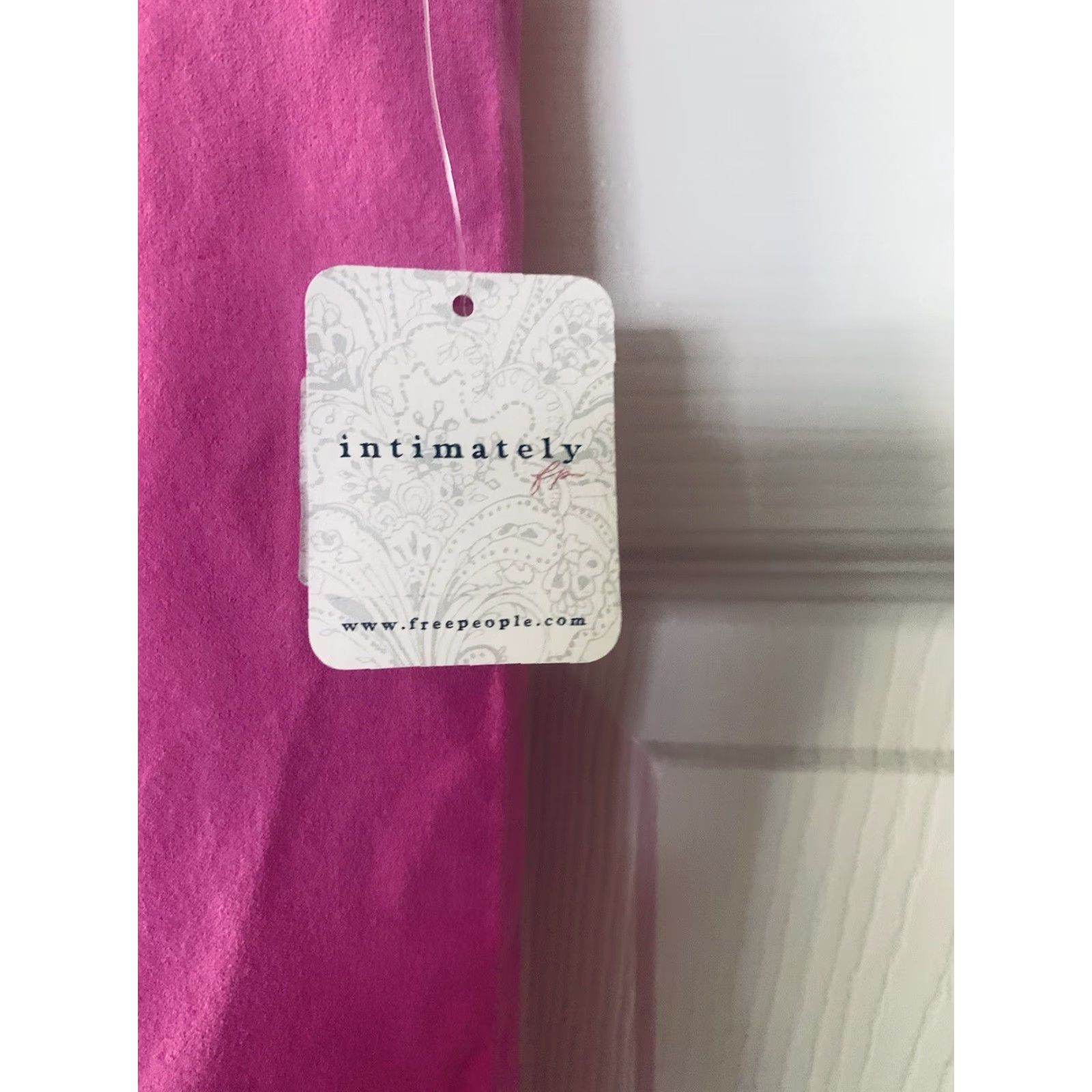 Free People VINTAGE Intimately Free People Pink Bodysuit M/L Top Boho Women’s Tank Strap Wide Strap Womens M/L Pink Size M / US 6-8 / IT 42-44 - 2 Thumbnail