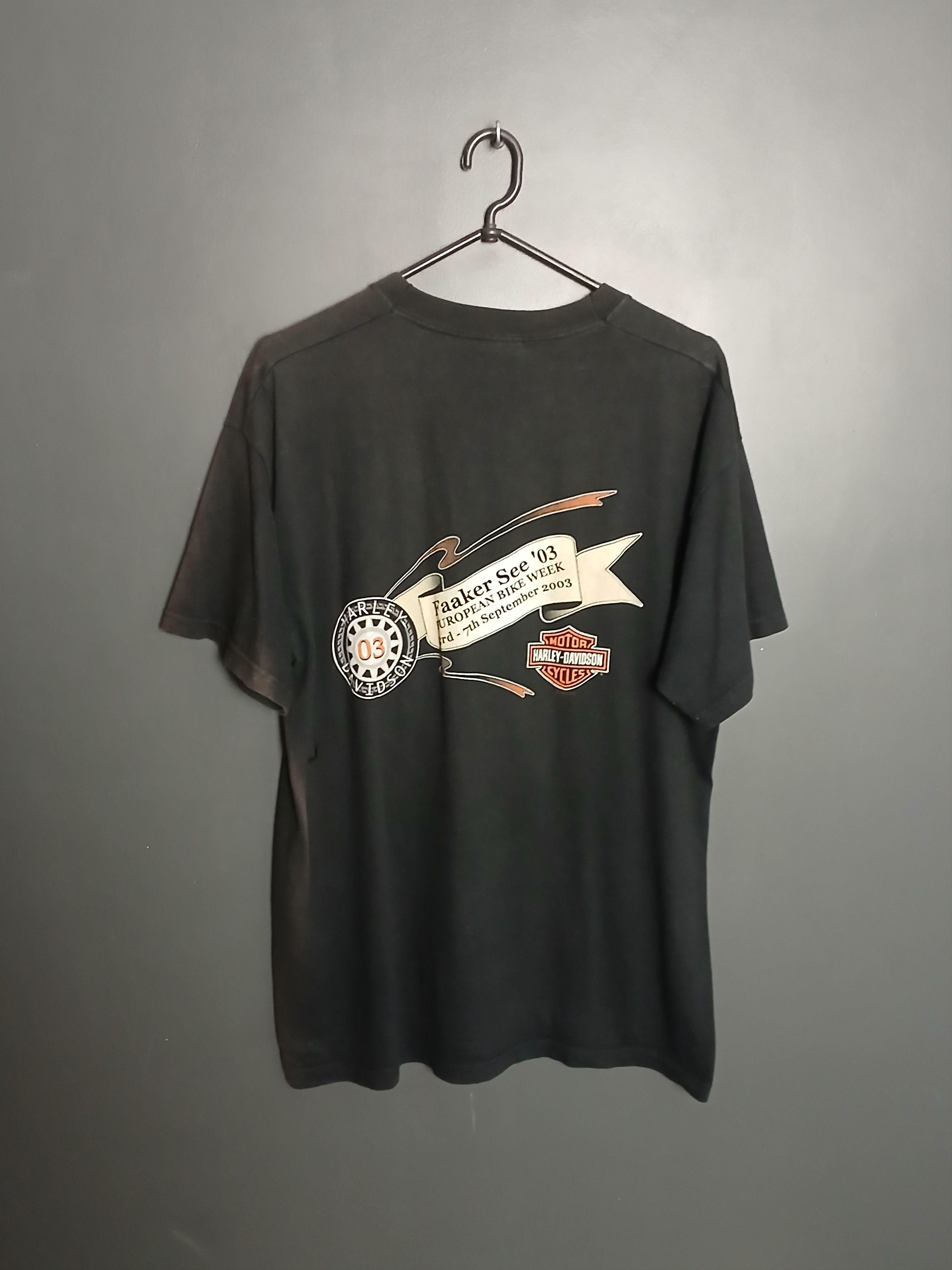 Harley Davidson × Vintage Vintage 2002 Harley Davidson Racing Moto T-Shirt Size US L / EU 52-54 / 3 - 2 Thumbnail