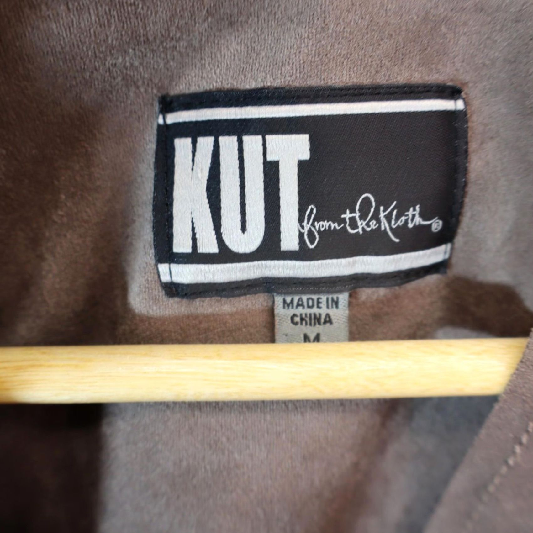 Vintage KUT from the Kloth Tayanita Open Front Faux Suede Jacket Brown Medium Women Jacket Model: KUT From The Kloth Tayanita Size M / US 6-8 / IT 42-44 - 5 Thumbnail