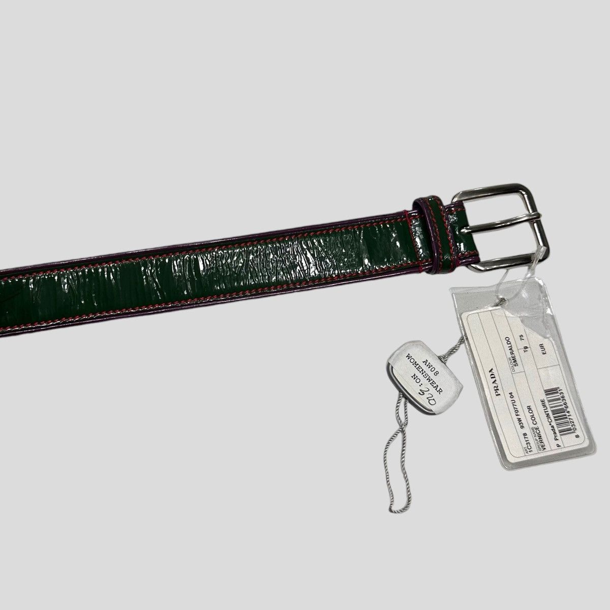 Prada Prada AW08 Vernice Patent Leather Buckle Belt - S Size ONE SIZE - 3 Thumbnail
