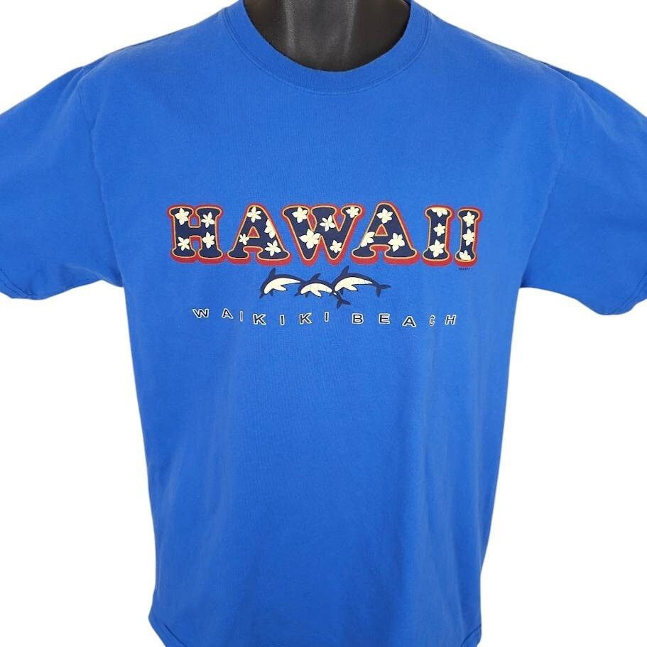 Vintage Vintage Waikiki Beach T Shirt Mens Size Medium Blue Y2K Size US M / EU 48-50 / 2 - 1 Thumbnail