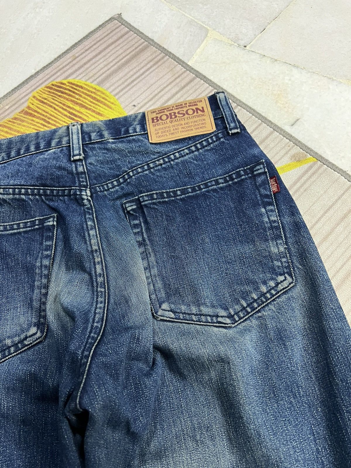 If Six Was Nine × Le Grande Bleu (L.G.B.) 💥BAGGY💥VINTAGE 90’s STYLE BOBSON DISTRESS JEANS Size US 29 - 12 Thumbnail