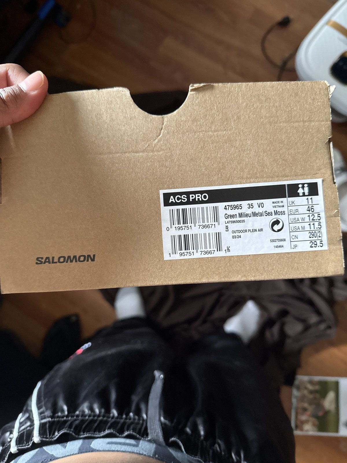Salomon Salomon XT-6 white blue hiking shoe Size US 11.5 / EU 44-45 - 7 Thumbnail