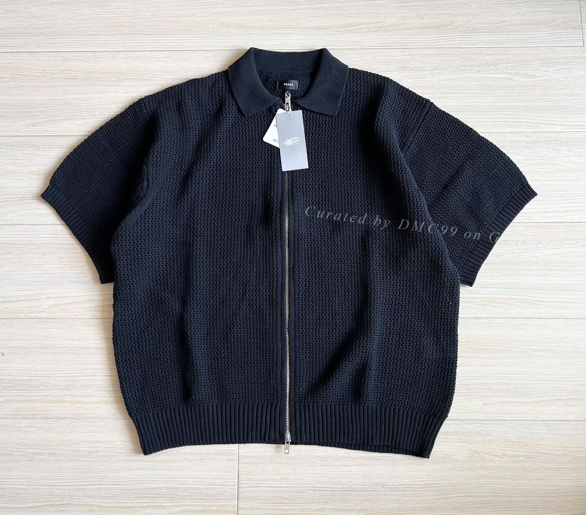 Beams Plus Beams Hollow Knit Zip Short Sleeve Cardigan Size US L / EU 52-54 / 3 - 1 Thumbnail