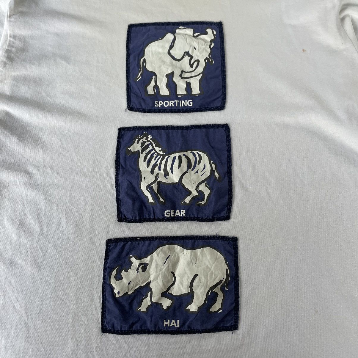 Hai Sporting Gear × Issey Miyake × Japanese Brand 🔥Trash🔥🇯🇵Hai Sporting Gear Graphic Animal Longsleeves Tee Size US L / EU 52-54 / 3 - 2 Thumbnail