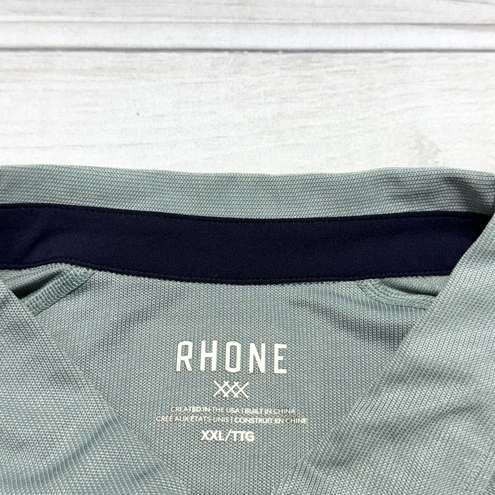 Rhone Rhone Polo Shirt Mens 2XL Blue City Golf Lightweight NWT Regular Short Sleeve Cotton Blend Polo Shirt Size US XXL / EU 58 / 5 - 5 Thumbnail