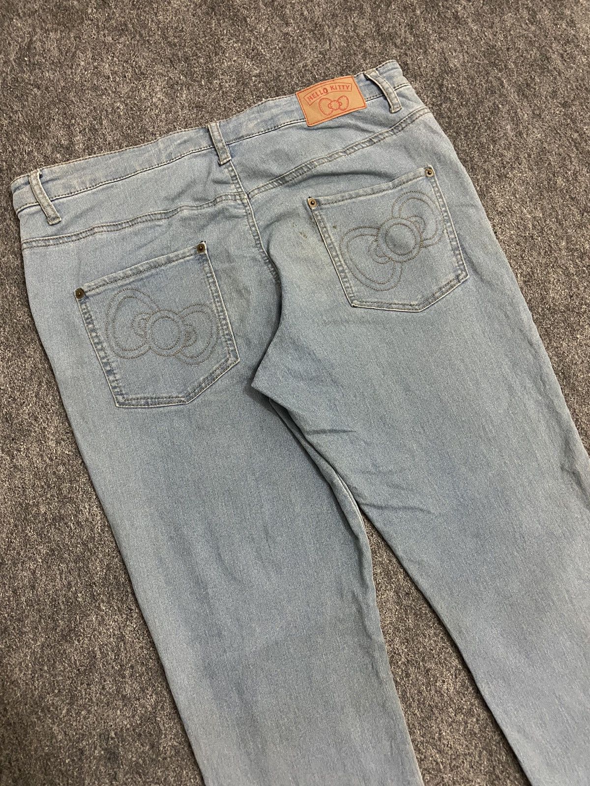 Hysteric Glamour × Japanese Brand vintage y2k denim pants hello kitty baggy pants Size 33" - 2 Thumbnail