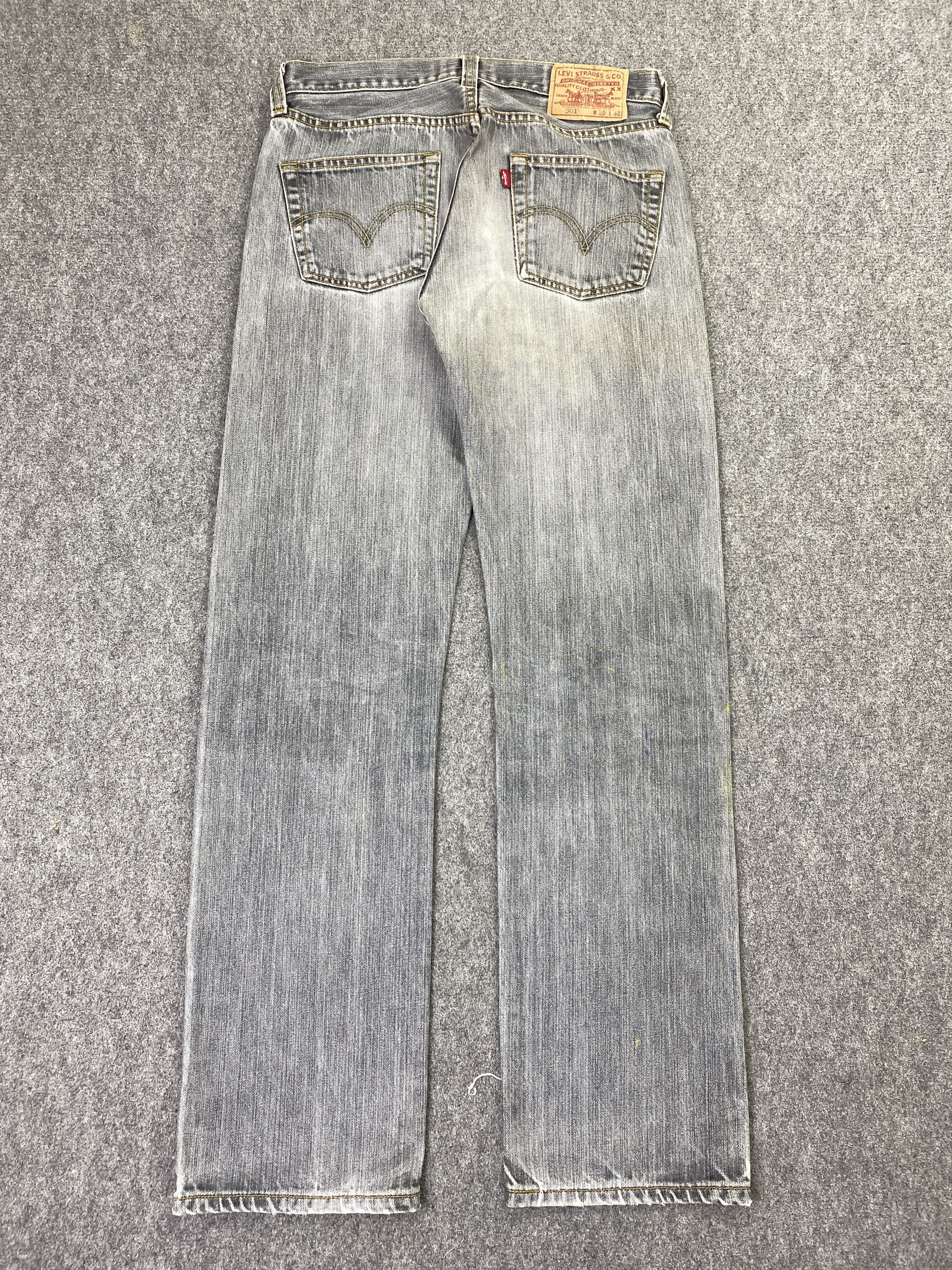 Levi's Vintage Levis 501 Faded Black Jeans DP2859 Size US 30 / EU 46 - 3 Thumbnail