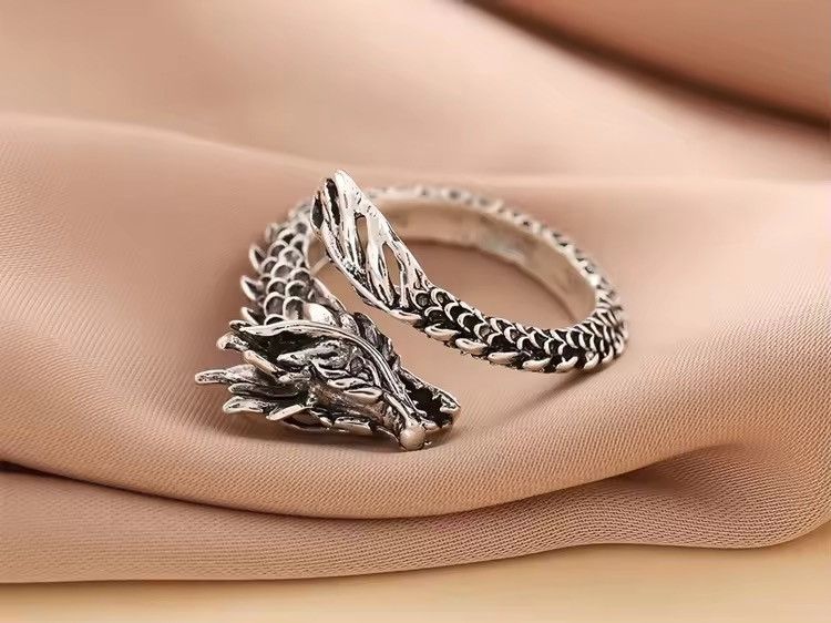 Jewelry Dragon Adjustable Ring Size ONE SIZE - 2 Thumbnail