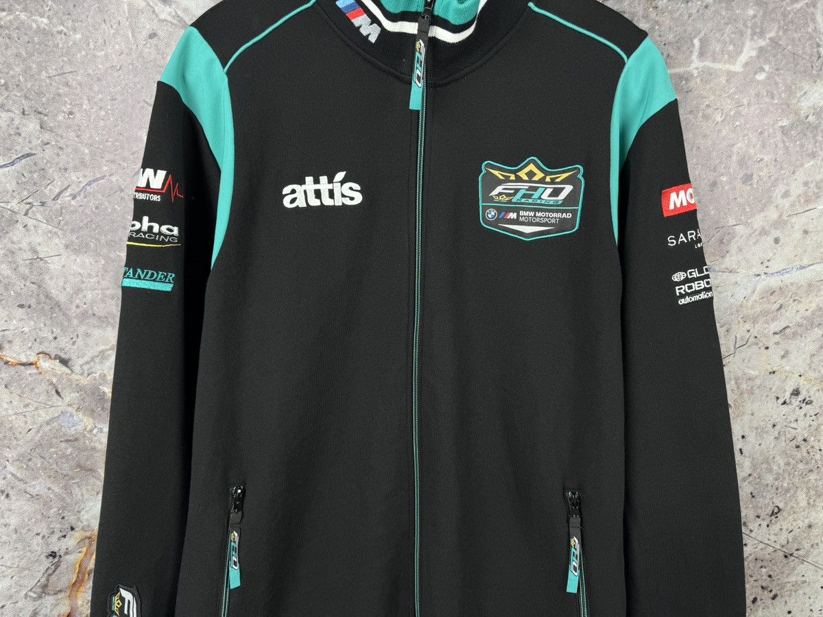 BMW BMW Motorrad Team Racing Jacket Black Green Zip Up Moto GP Size US XXL / EU 58 / 5 - 3 Thumbnail
