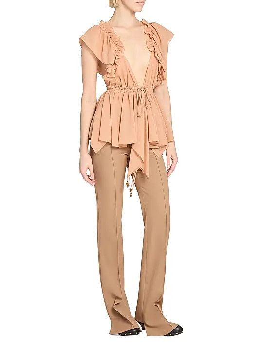 Chloe o1y0825 Sweatpant in Camel Size 27" / US 4 / IT 40 - 5 Thumbnail