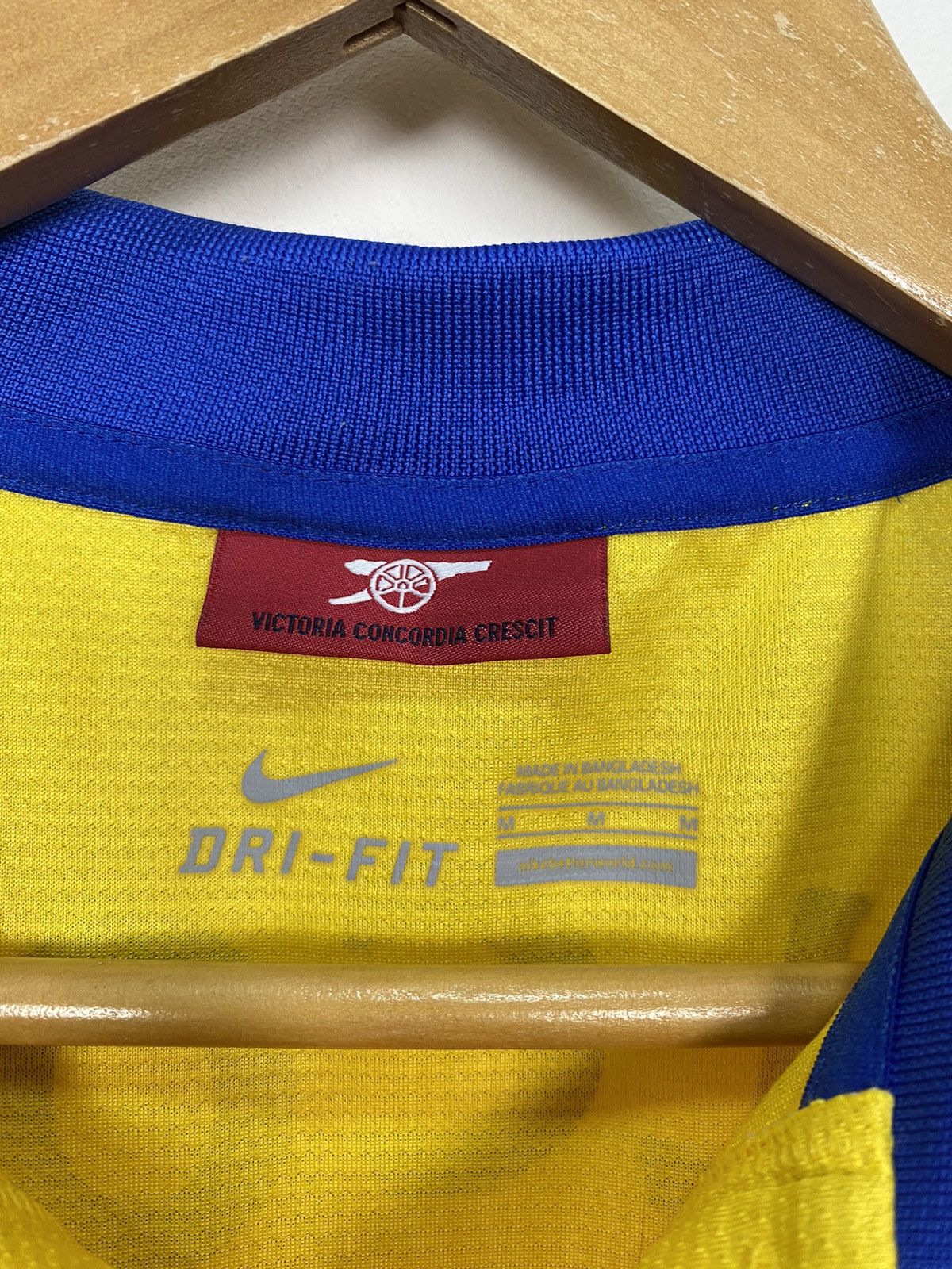 Vintage Arsenal 2013 2014 Away Jersey Shirt Nike #14 Walcott Yellow Size US M / EU 48-50 / 2 - 4 Thumbnail