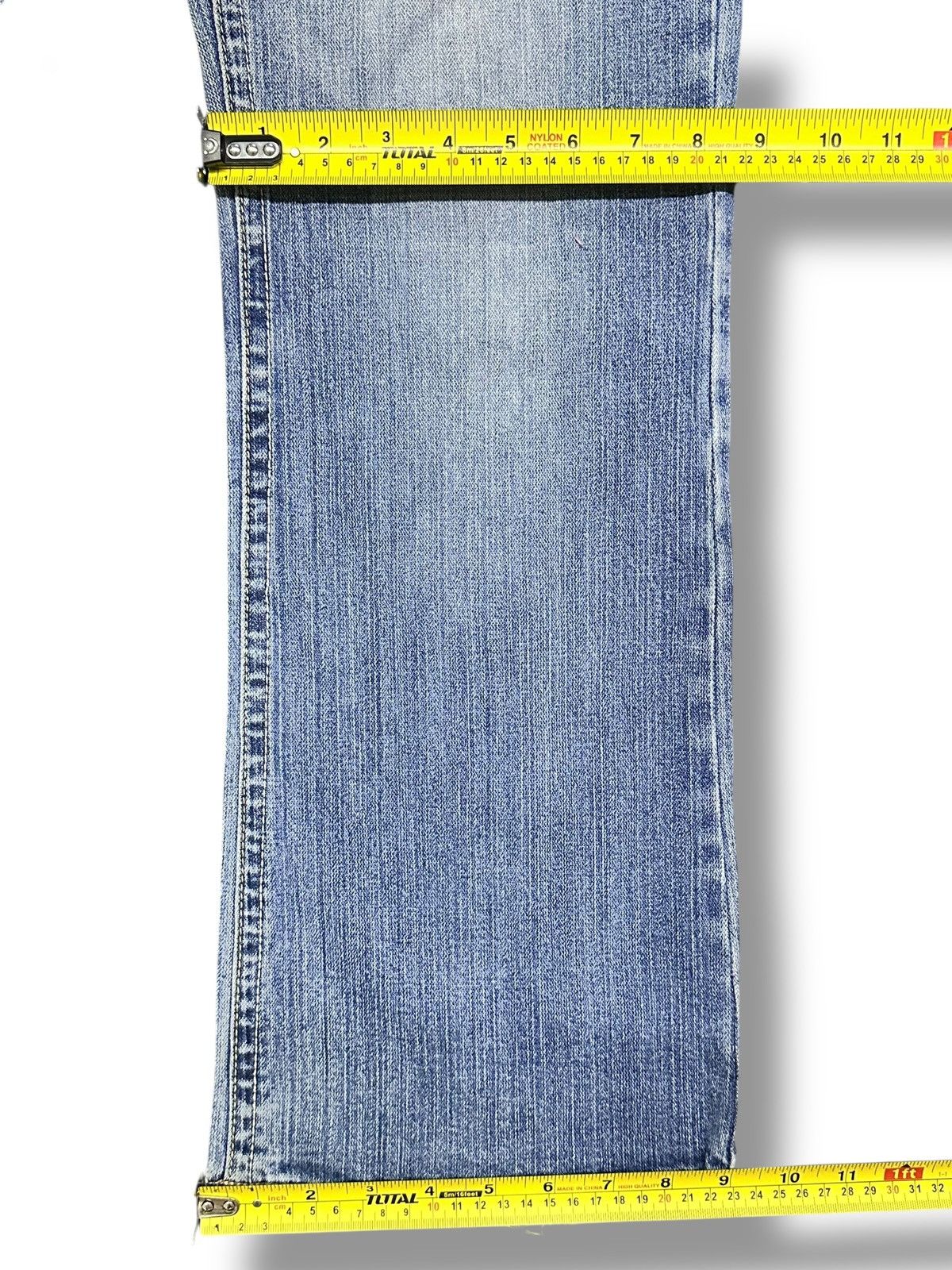 Other Vintage Distressed Limbo Denim Straight Leg Light BlueWash Size US 34 / EU 50 - 20 Thumbnail