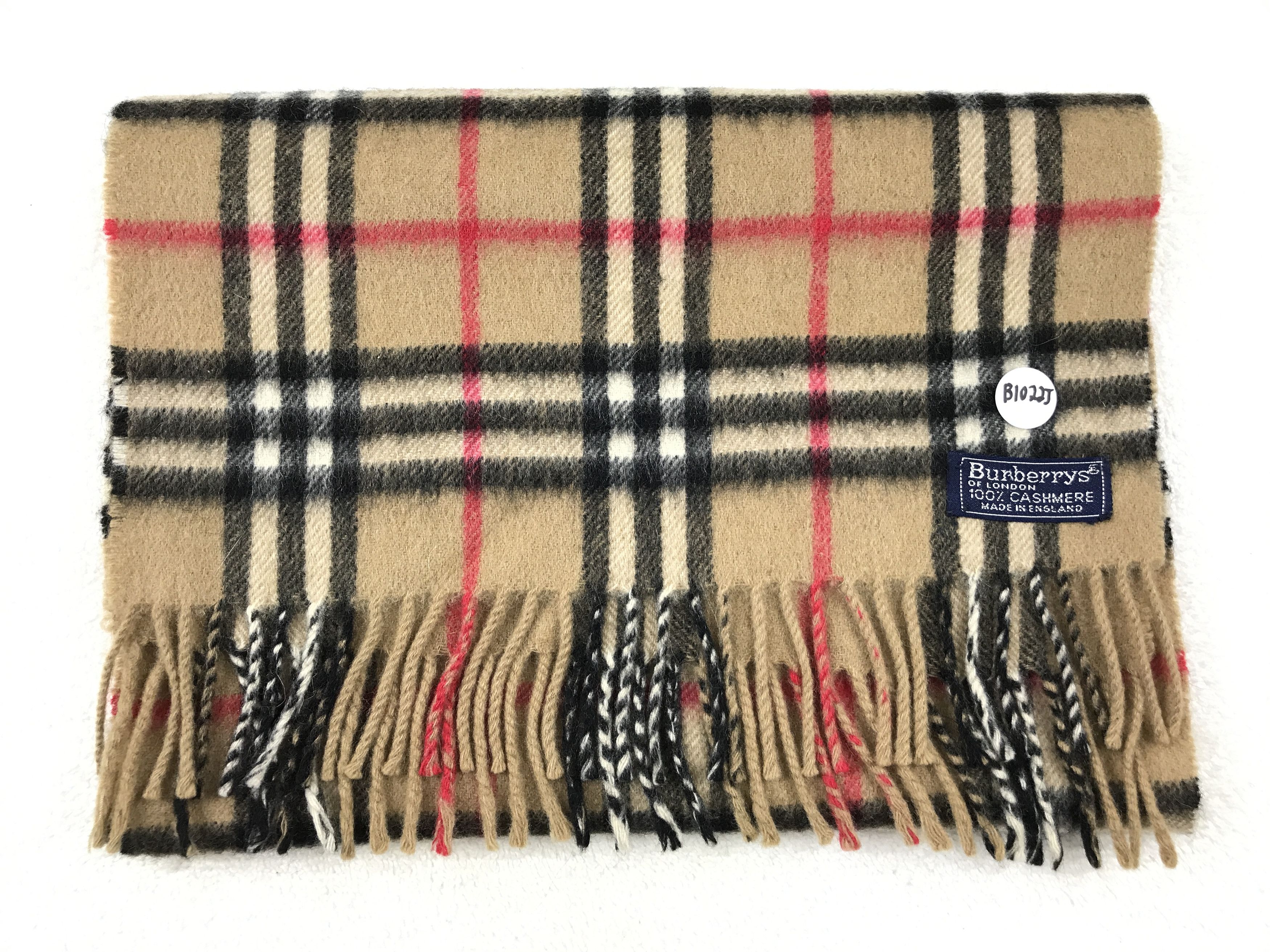 Burberry × Vintage Vintage Burberry Scarf Muffler Wool Cashmere Novacheck Size ONE SIZE - 2 Thumbnail