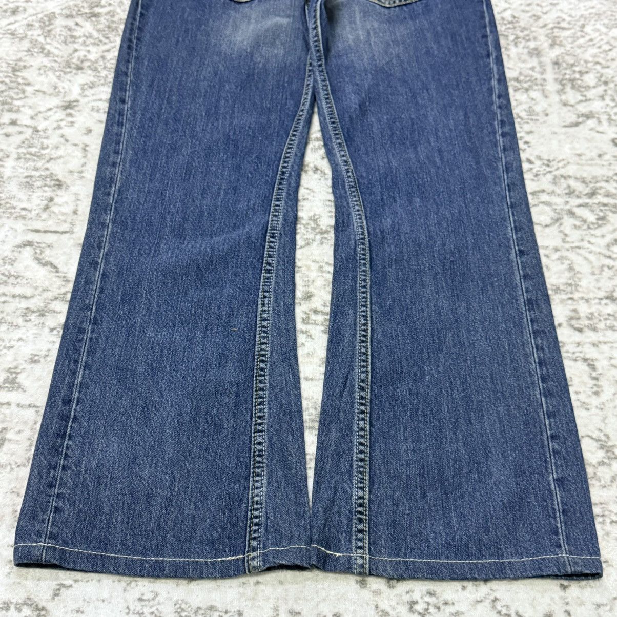 Vintage Y2k Diesel Shazor Distressed Fade Wash Flare Jeans