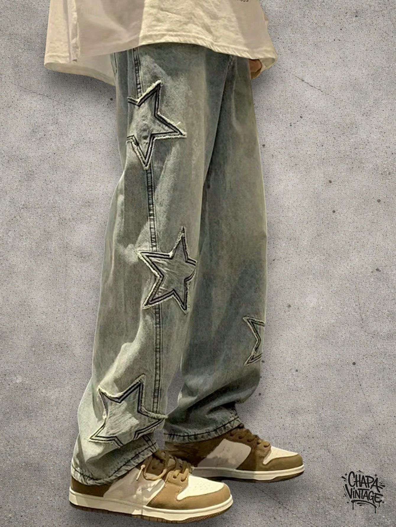 Vintage Light blue washed jeans Size US 32 / EU 48 - 1 Thumbnail