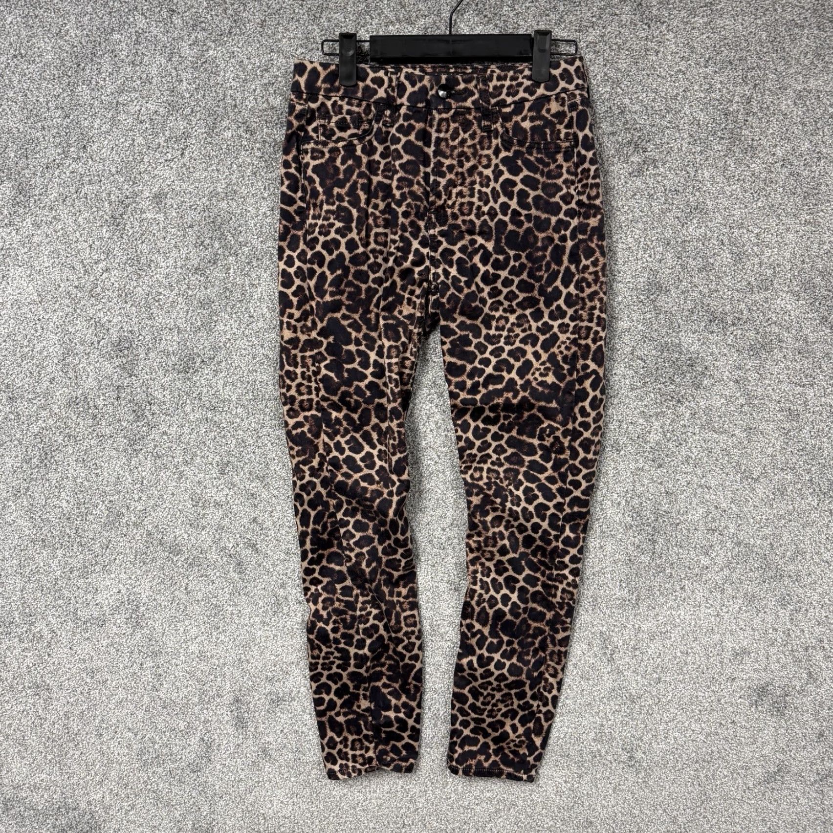 7 For All Mankind Jen7 Jeans Sz 4 Leopard Print Ankle Skinny Mob Wife Y2K Edgy Rock Chic Statement Pants Women Regular Size 4 Brown Lion Print 7 For All Mankind Size 27" / US 4 / IT 40 - 2 Thumbnail