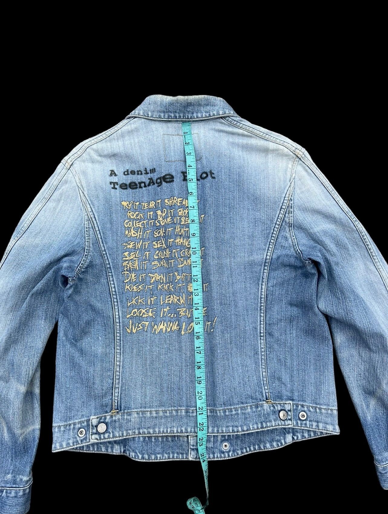 Japanese Brand 2002 Levi’s Engineer Teenage Riot Fade Trashed Denim Jacket Size US M / EU 48-50 / 2 - 6 Thumbnail