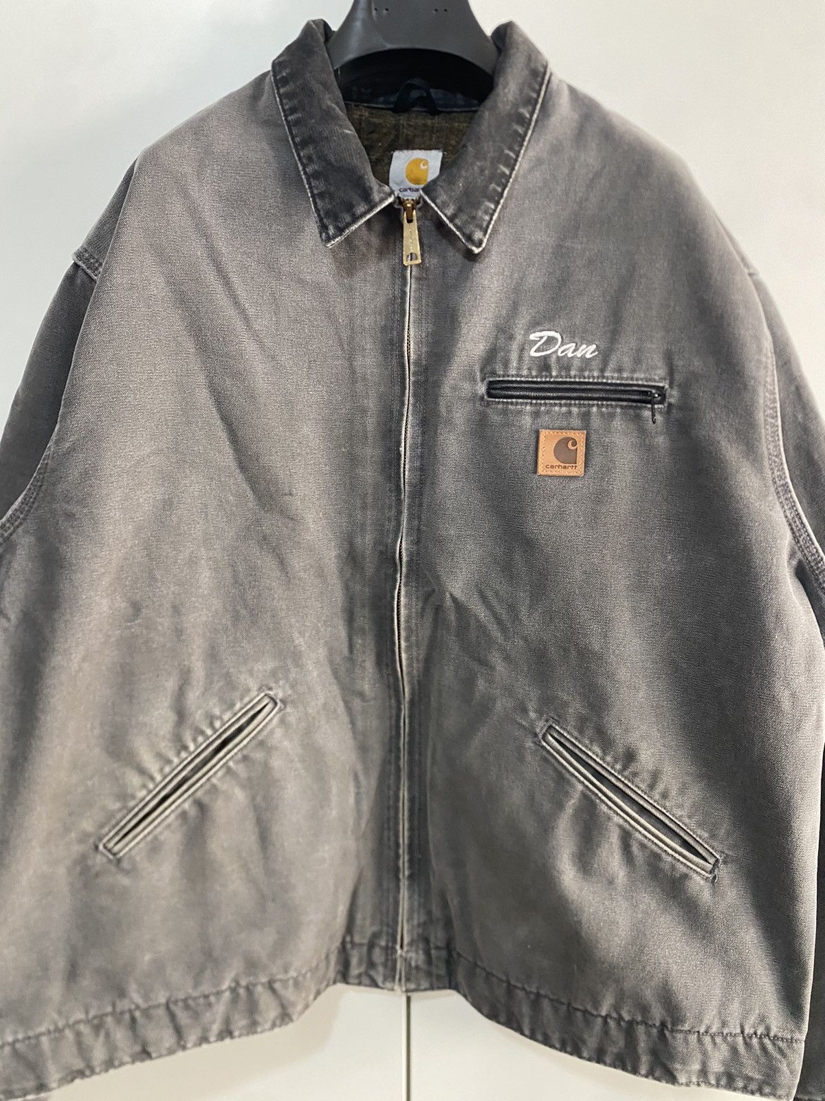 Carhartt Detroit Jacket J97 GVL Carhartt USA size XXL Tall with patch Size US XXL / EU 58 / 5 - 3 Thumbnail