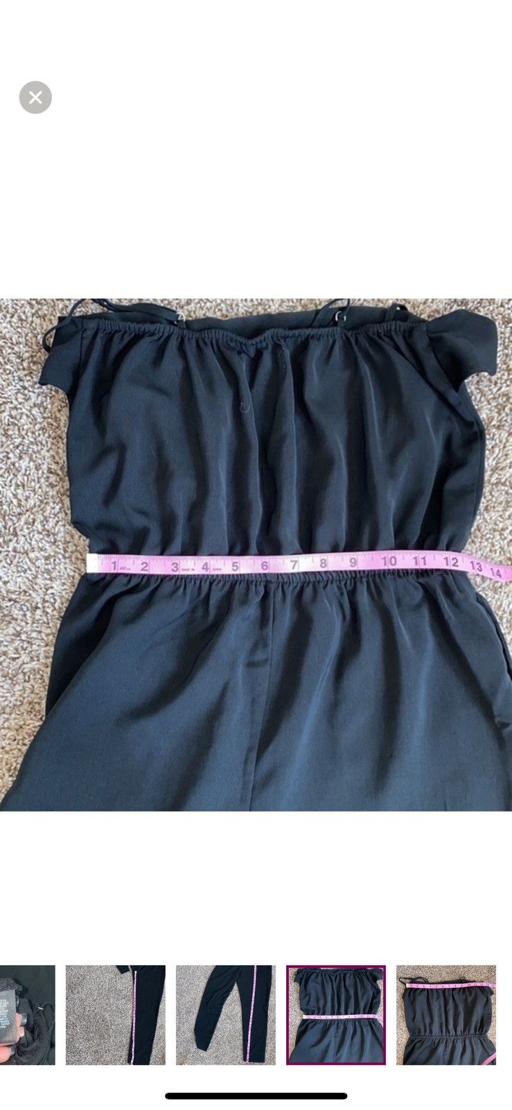 Mossimo Mossimo small ruffle sleeveless black jumpsuit Size 28" / US 6 / IT 42 - 9 Thumbnail