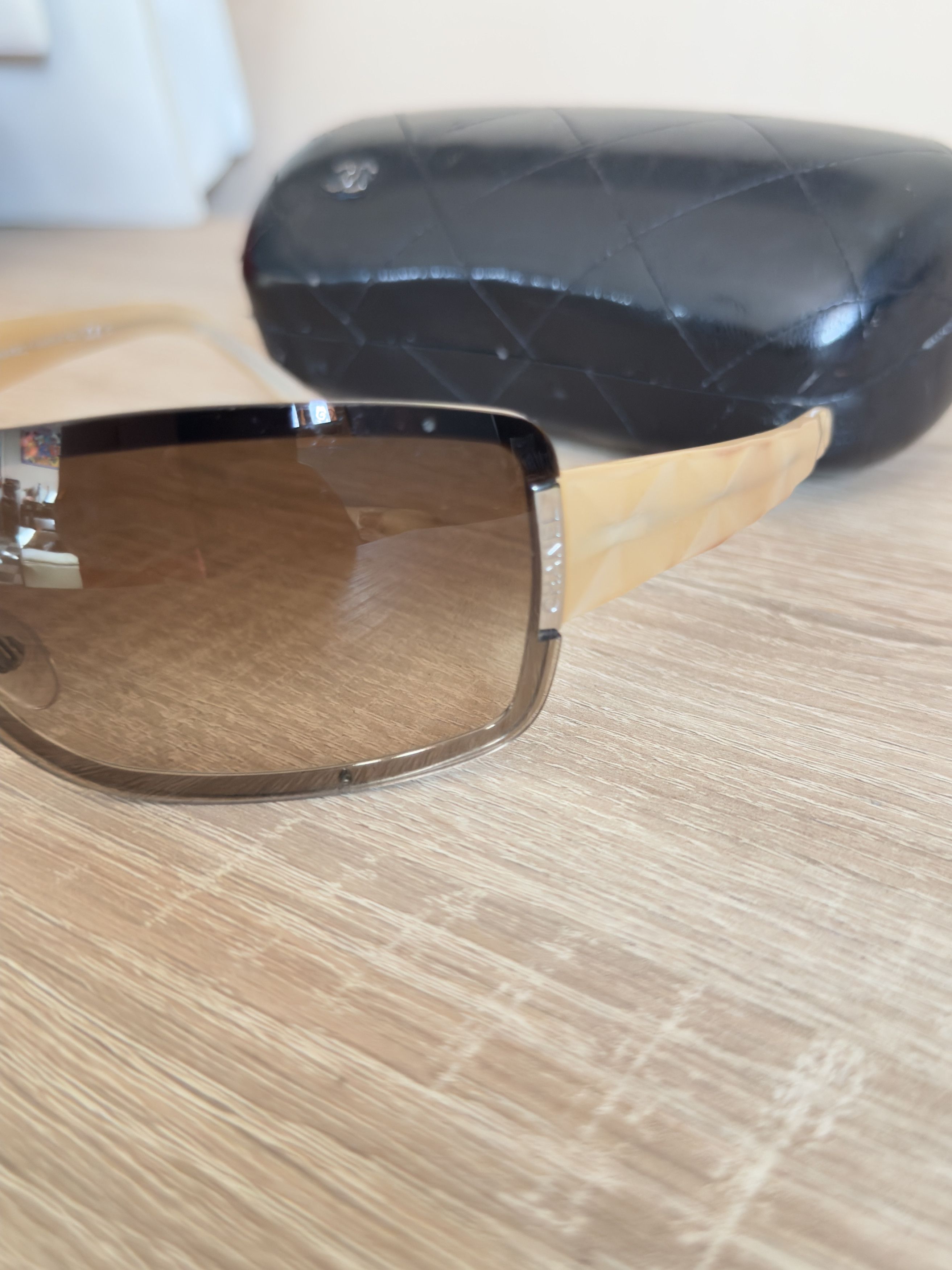 Chanel 🔥 Chanel vintage sunglasses mask cream glossy Size ONE SIZE - 3 Thumbnail