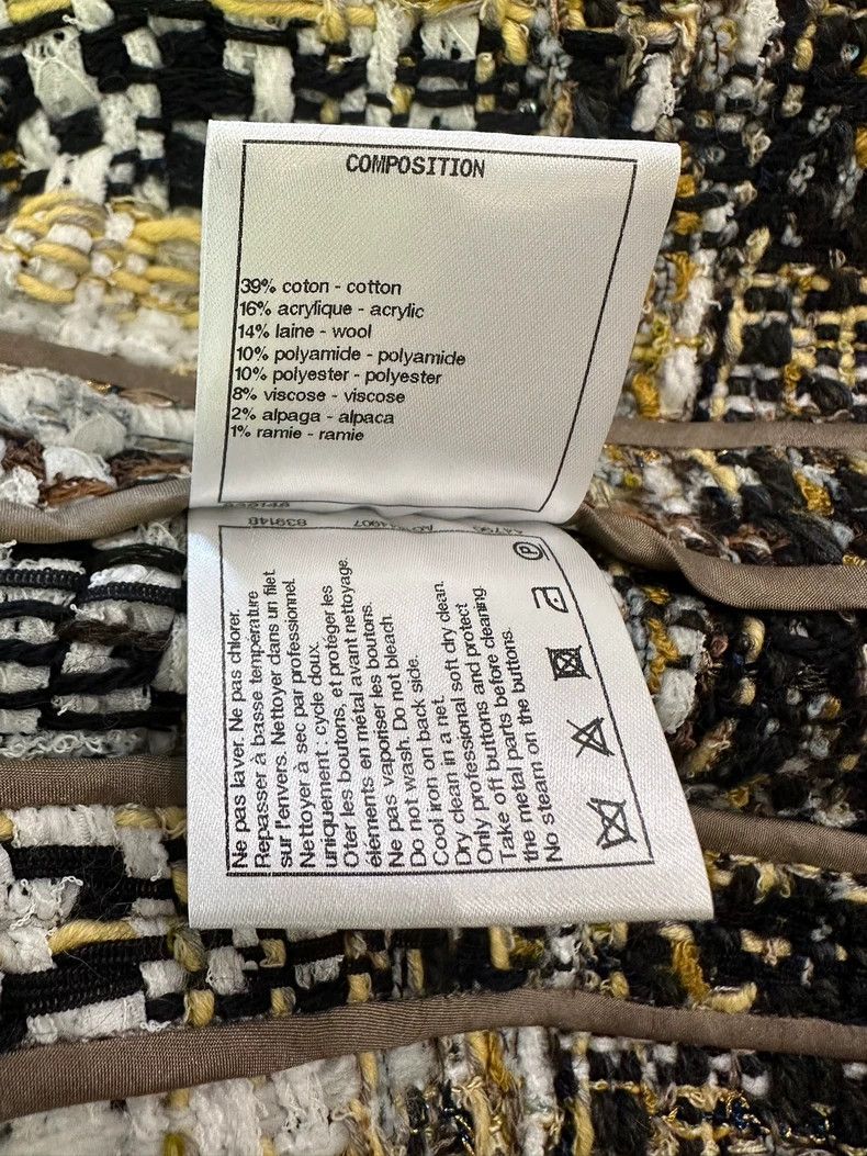 Chanel Chanel 19K snow series mixed color plaid tassel sequin jac Size XXS / US 00 / IT 34 - 8 Thumbnail