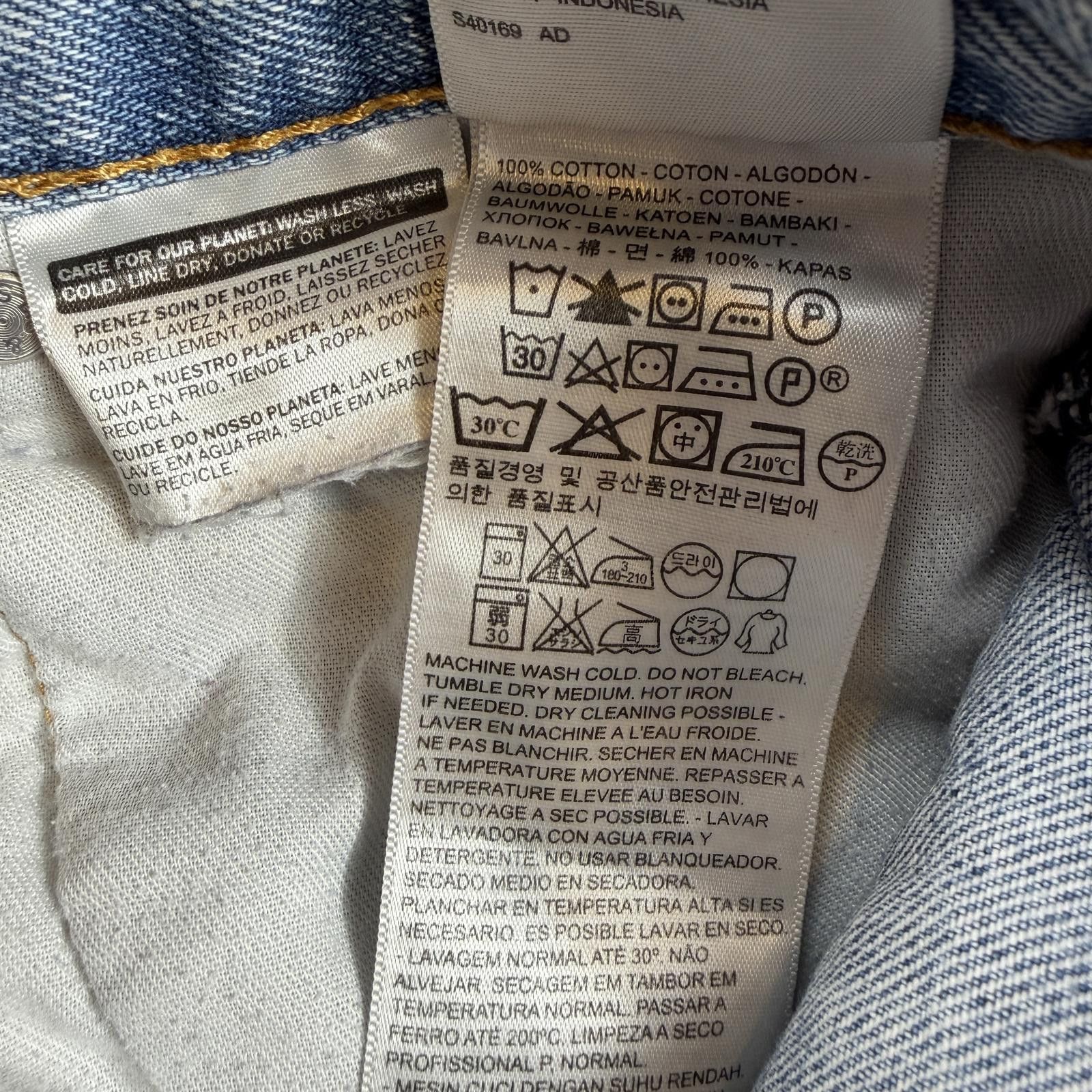 Levi's Levis 550 Relaxed Fit Jeans 34x29 Light Wash Distressed Size US 34 / EU 50 - 10 Thumbnail