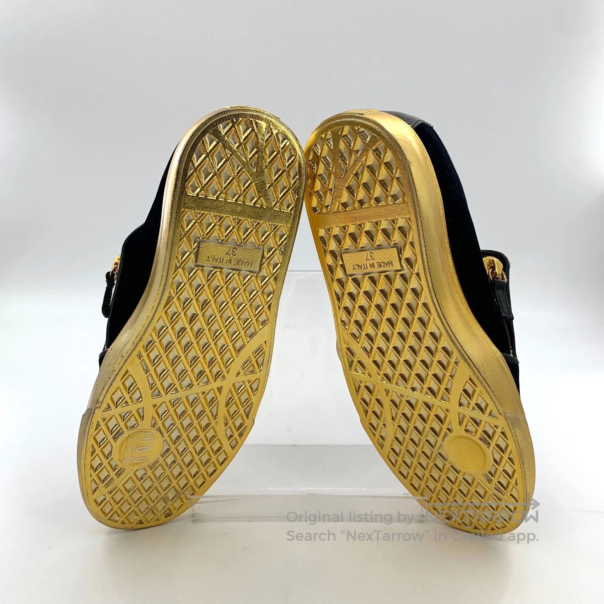 Giuseppe Zanotti Giuseppe Zanotti Crystal Letter Flat Sneakers. Size US 6 / IT 36 - 5 Thumbnail