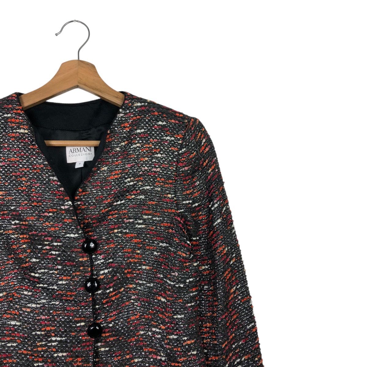 Armani Collezioni Armani Collezioni Textured Knit Button Jacket Size M / US 6-8 / IT 42-44 - 7 Thumbnail