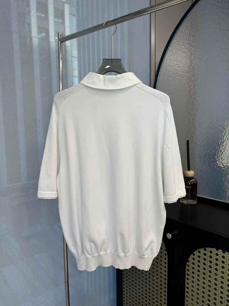 Louis Vuitton Louis Vuitton White feidong pearl polo short sleeve Size US L / EU 52-54 / 3 - 2 Thumbnail