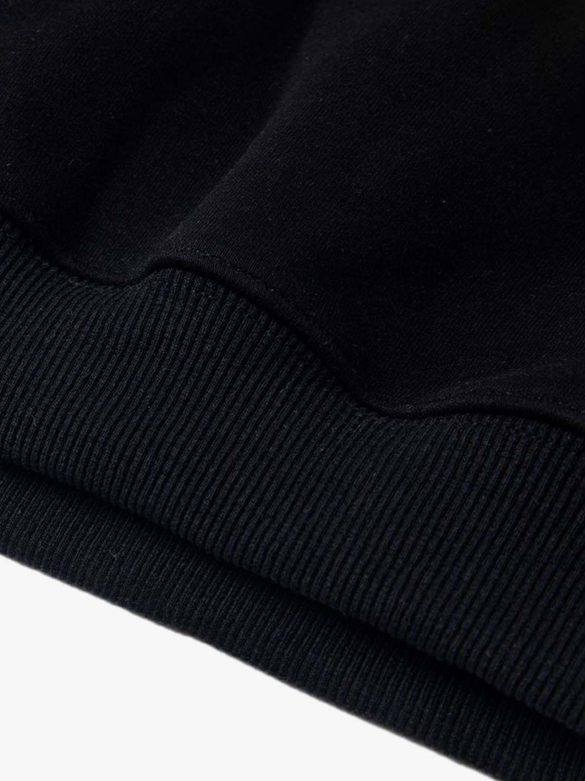 Japanese Brand Black Embroidered Hoodie, Relaxed Fit Hooded Sweatshirt Size US M / EU 48-50 / 2 - 10 Thumbnail