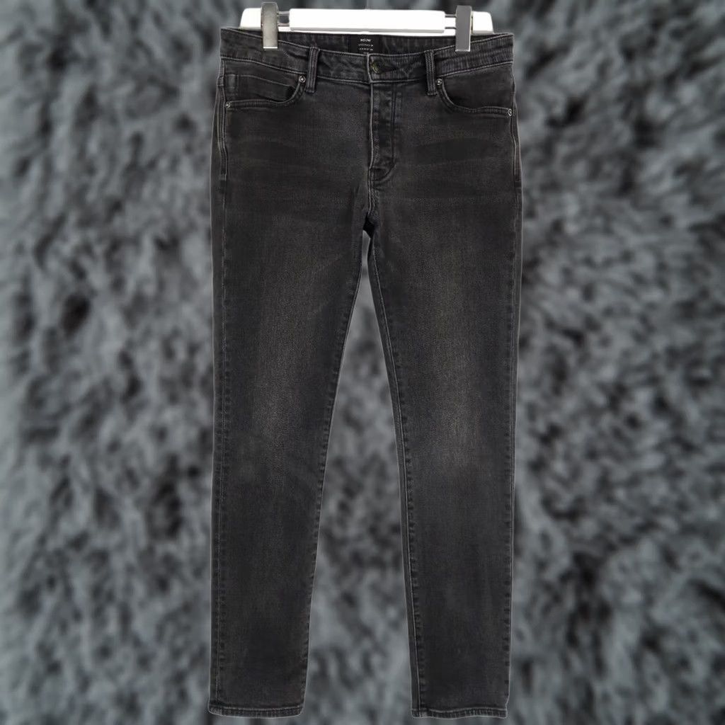 Vintage Neuw Lou Slim Fit Jeans Men's W30/L30 Washed Black Faded Button Fly Stretchy Size US 30 / EU 46 - 1 Thumbnail
