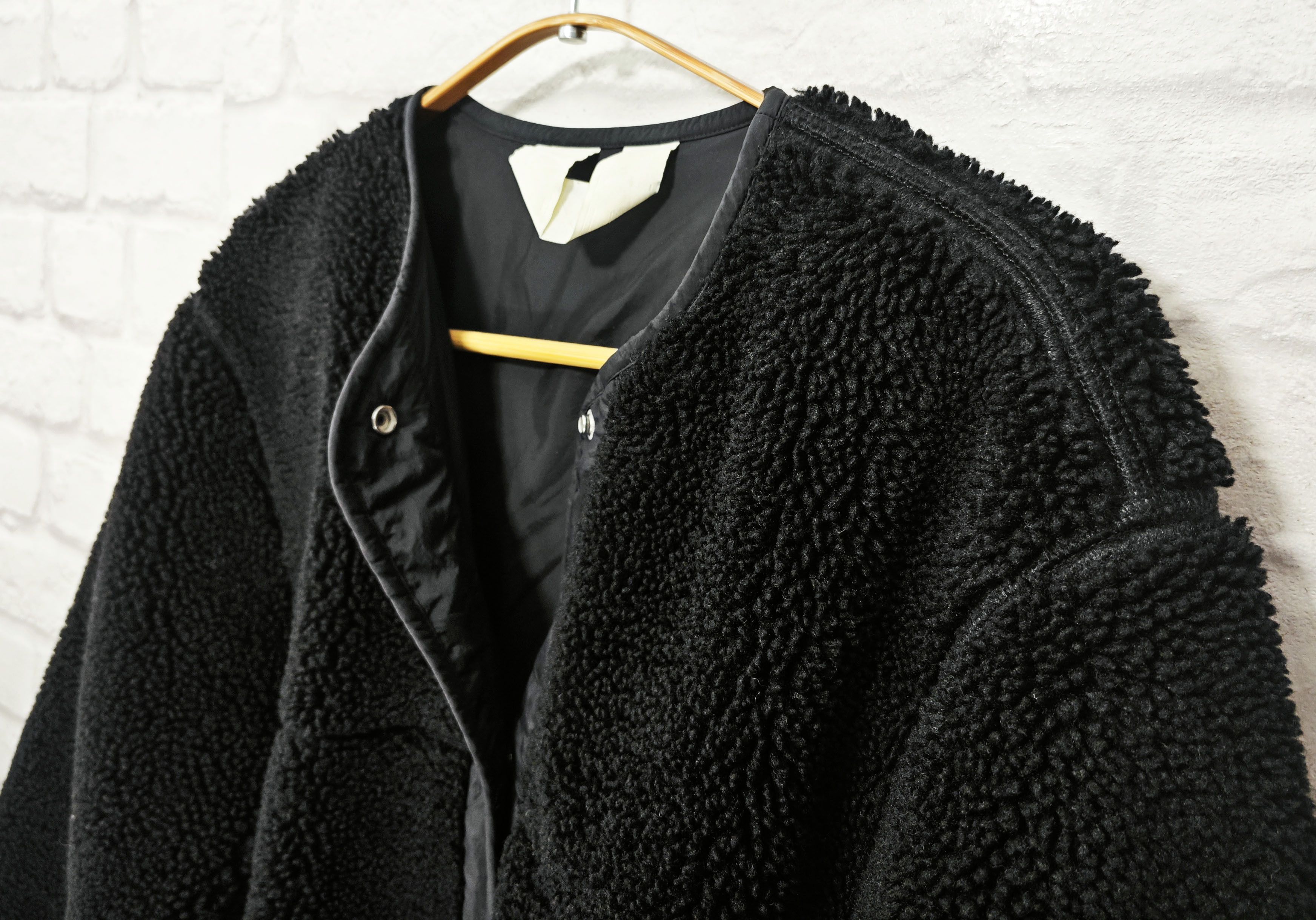 Arket ARKET Pile Jacket Black Teddy Bear Fleece size EU34 Size XS / US 0-2 / IT 36-38 - 3 Thumbnail