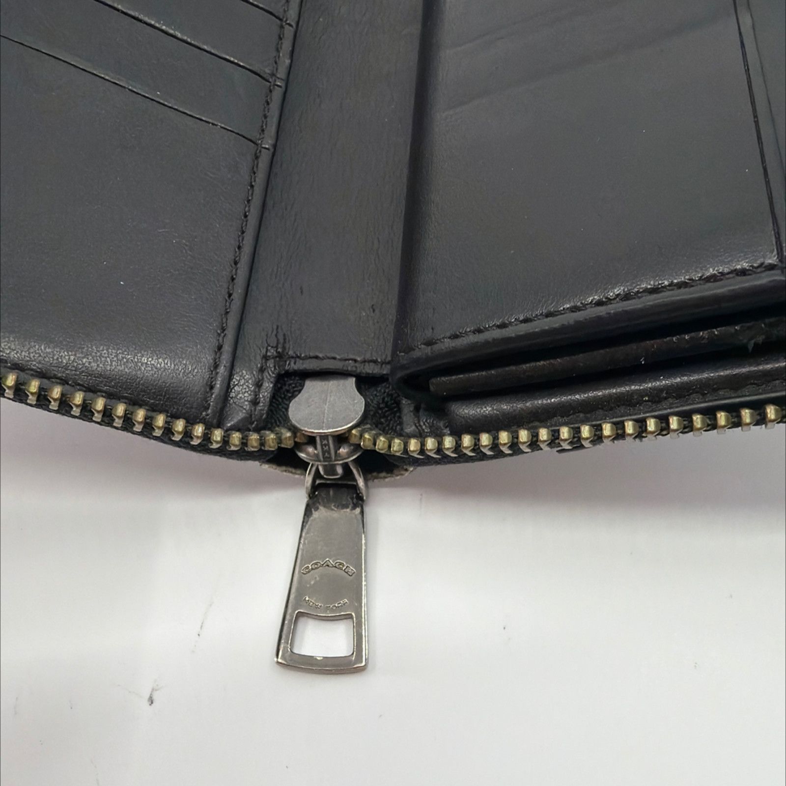 Coach Coach Accordio Zip BrownBlack Signature Coated Canvas Wallet Size ONE SIZE - 7 Thumbnail