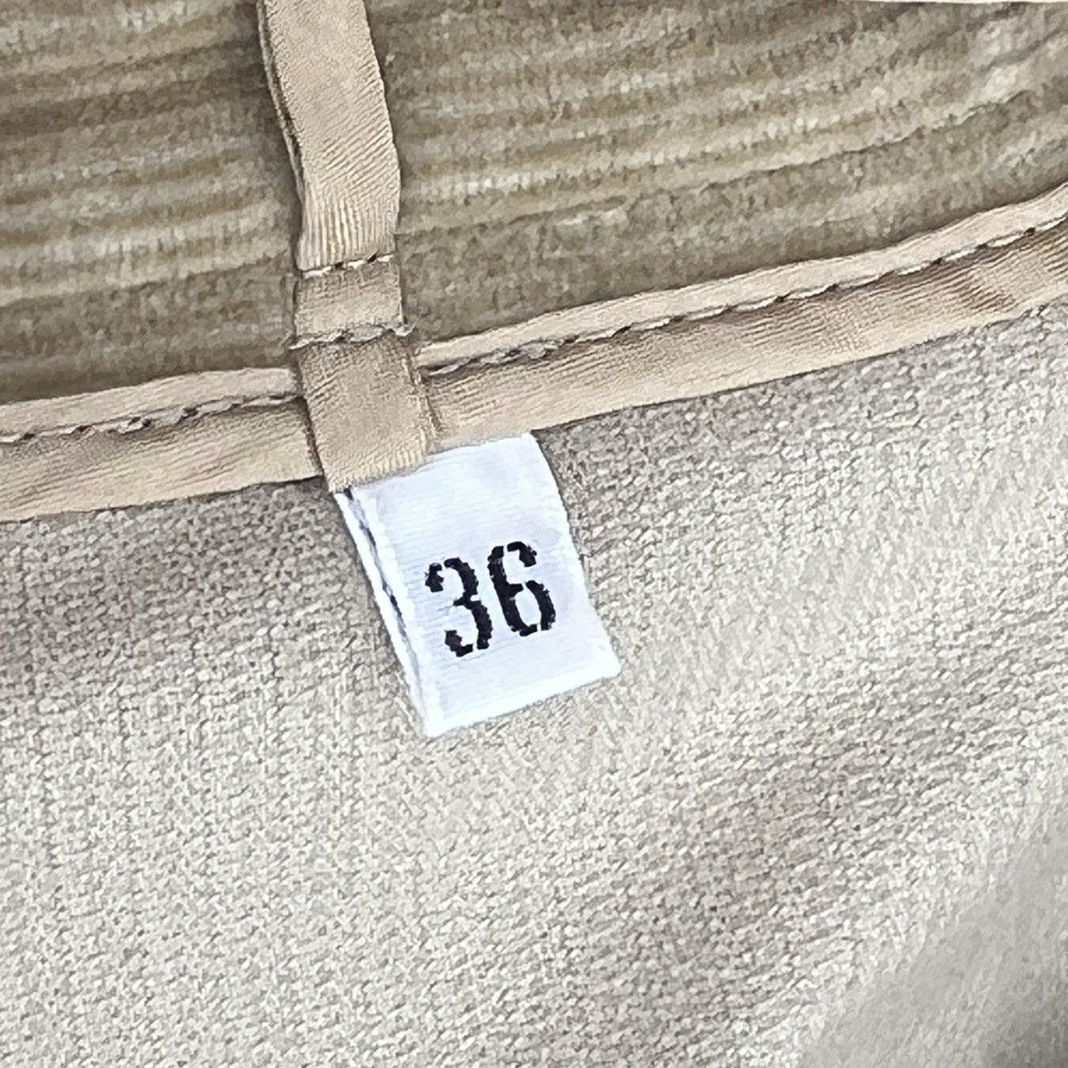 Designer × Jil Sander Jil Sander Womens Pants Corduroy Trousers Beige Brown Luxury Size 26" / US 2 / IT 38 - 9 Thumbnail