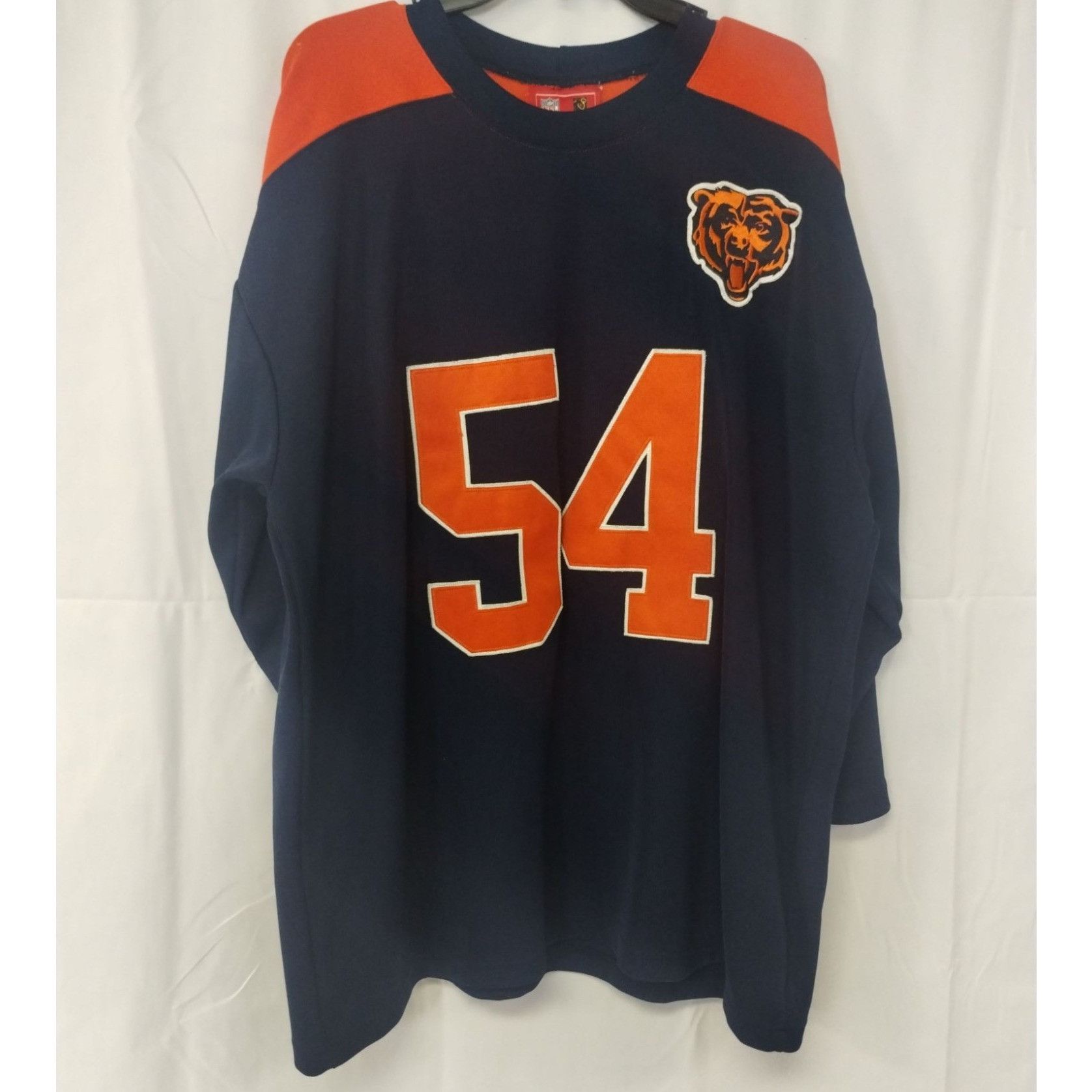 NFL NFL Men's Blue Chicago Bears #54 Brian Urlacher Jersey Sz XX Size US XXL / EU 58 / 5 - 1 Thumbnail