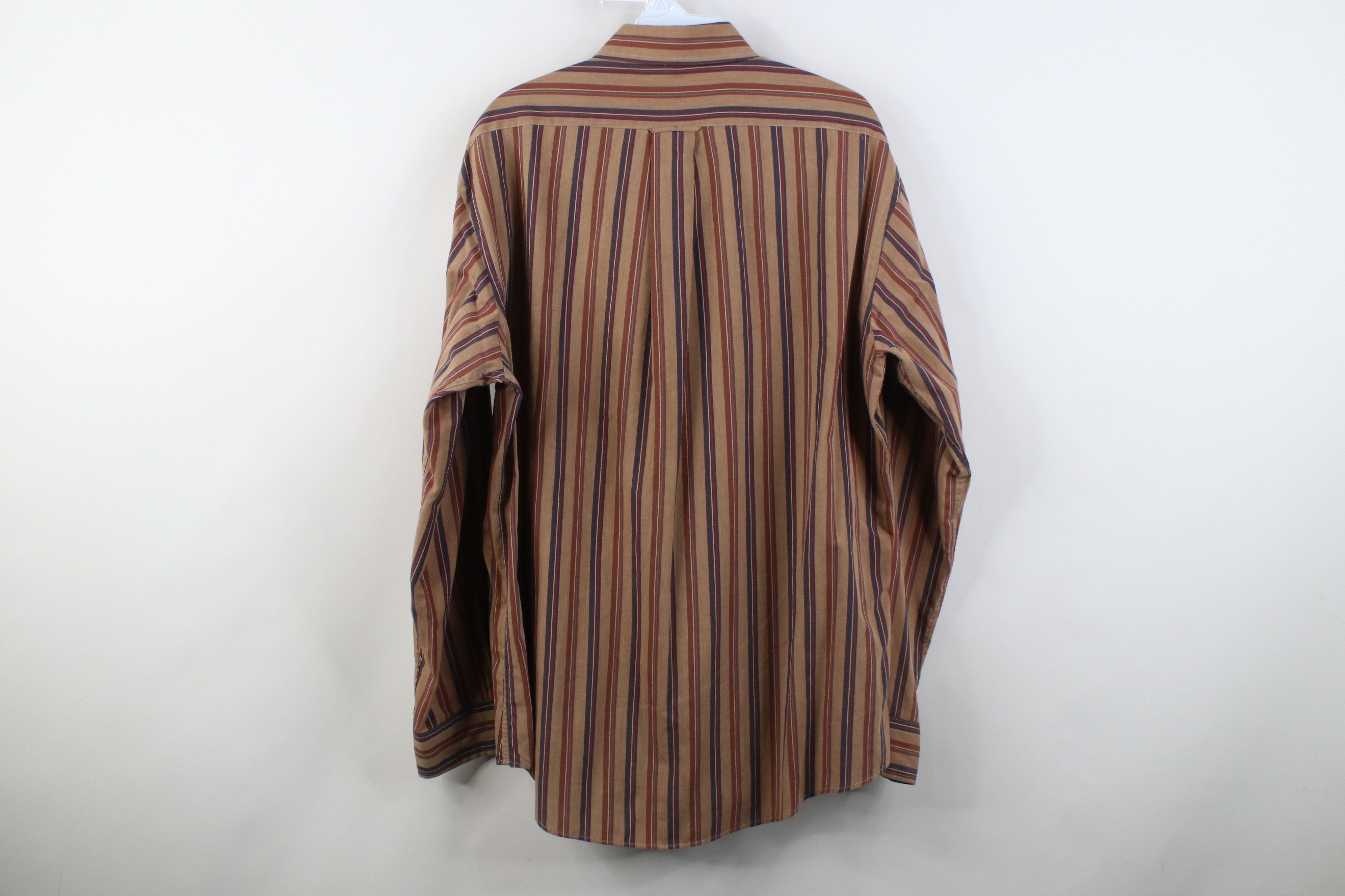 Vintage Vintage 90s Streetwear Striped Collared Button Down Shirt Size US XL / EU 56 / 4 - 9 Thumbnail