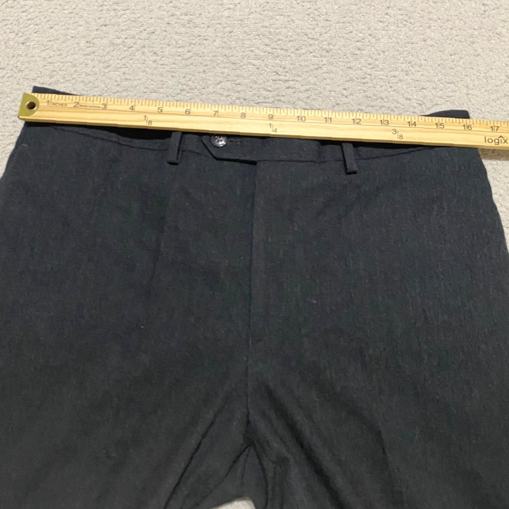 Ralph Lauren Lauren Ralph Lauren Mens Dress Pants Gray Wool Slim Straight 34x32 Front Flat Front Business Casual Formal Wedding Workwear 2000s Mens Size US 34 / EU 50 - 7 Thumbnail