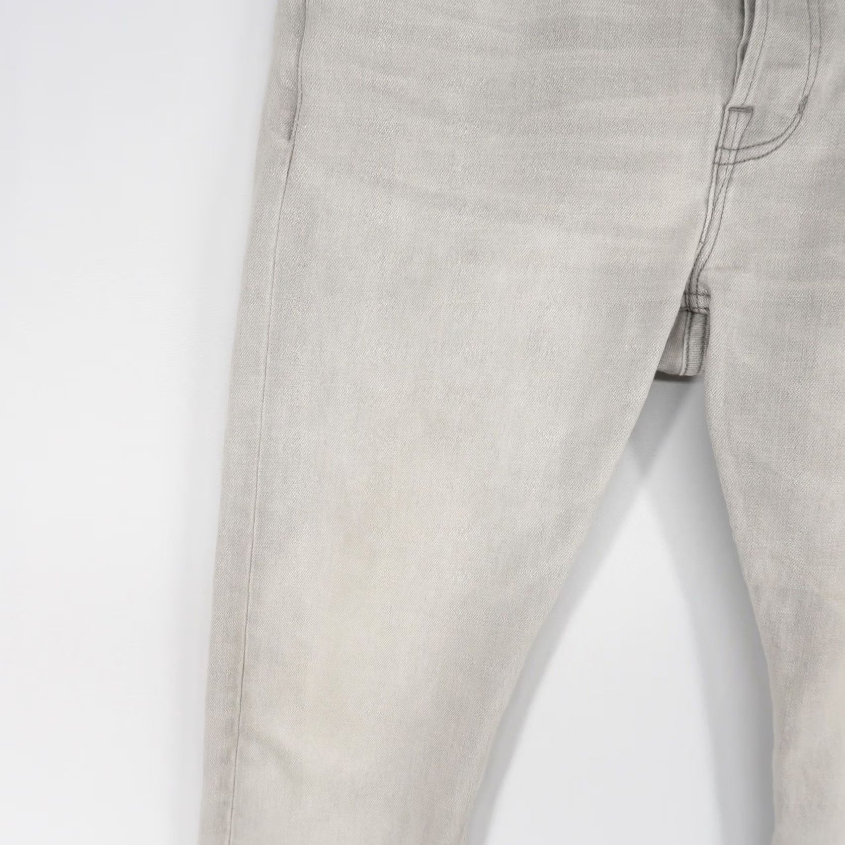 Allsaints AllSaints Jeans Mens 32 Gray Skinny Tapered Button Fly Stretch Denim Size US 32 / EU 48 - 4 Thumbnail