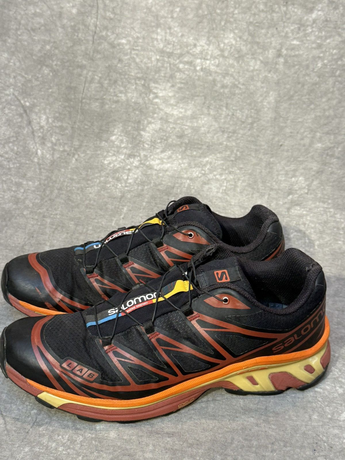 Salomon Salomon XT 6 Black Vibrant Orange 46 Size US 12 / EU 45 - 4 Thumbnail