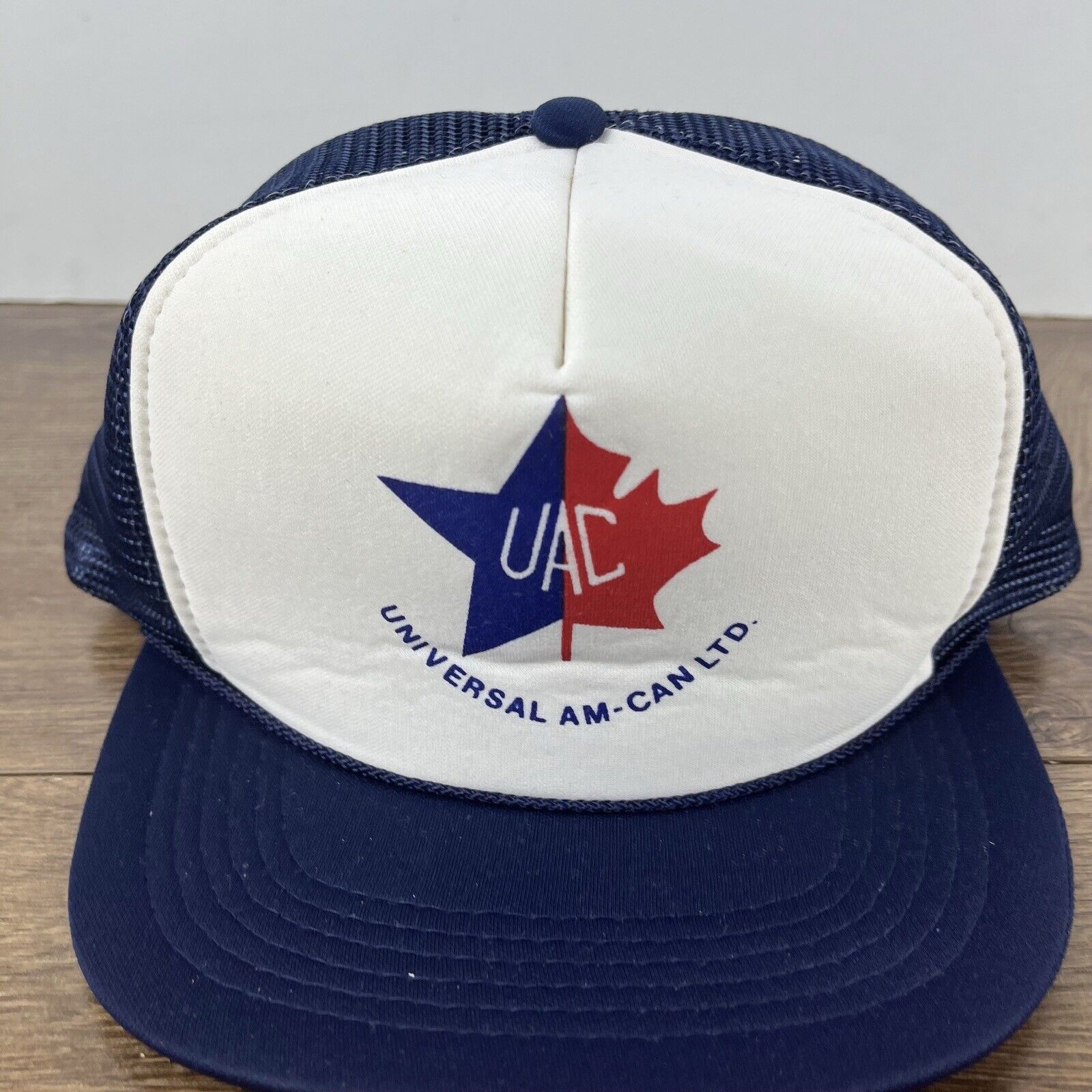 Other UAC Snapback Hat Universal AM Can White Cap Adjustable White Size ONE SIZE - 6 Thumbnail