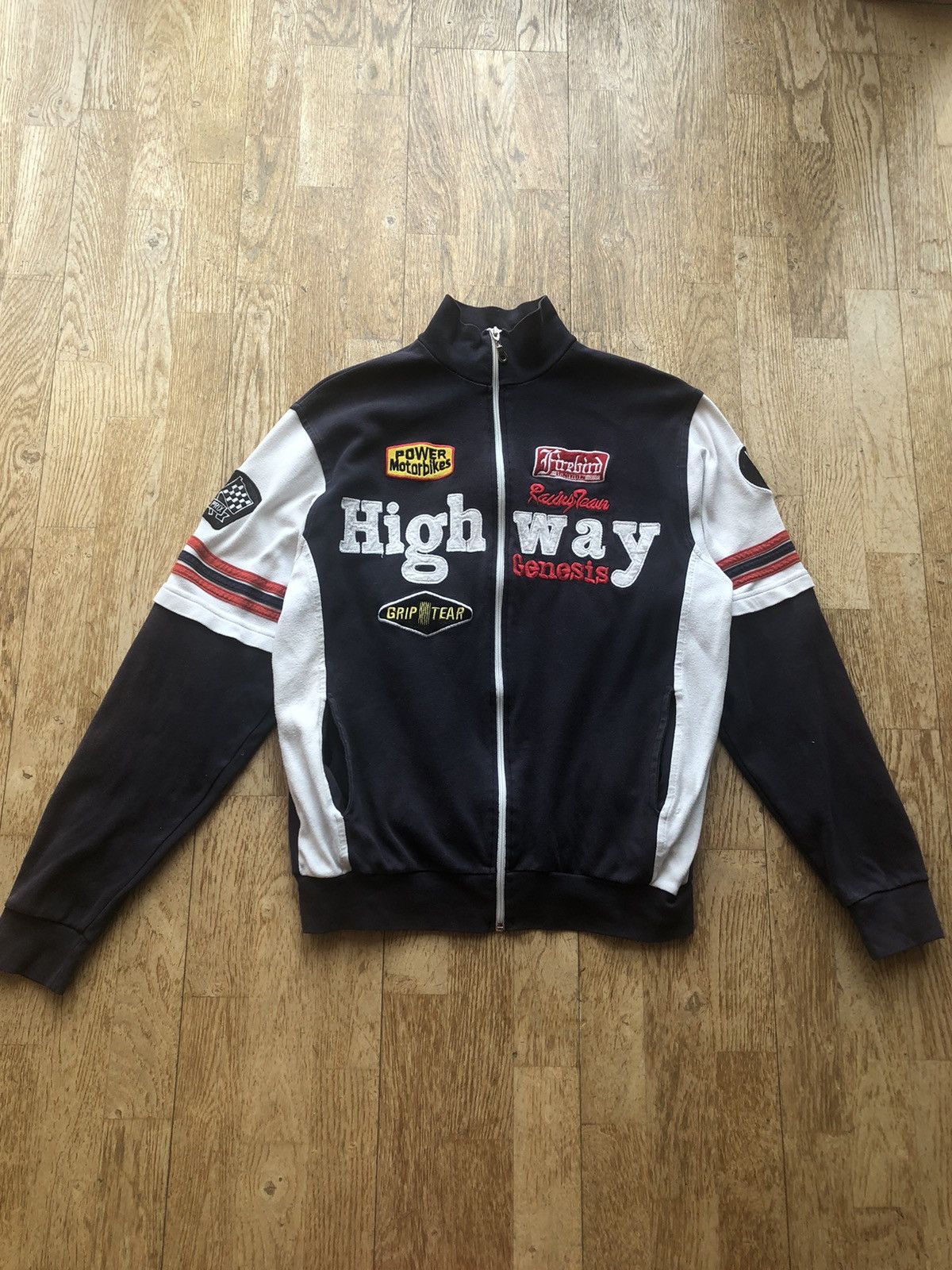 Other × Vintage HIGHWAY GENESIS MOTORBIKES VINTAGE AMERICAN ZIP SWEATSHIRT Size US L / EU 52-54 / 3 - 1 Thumbnail