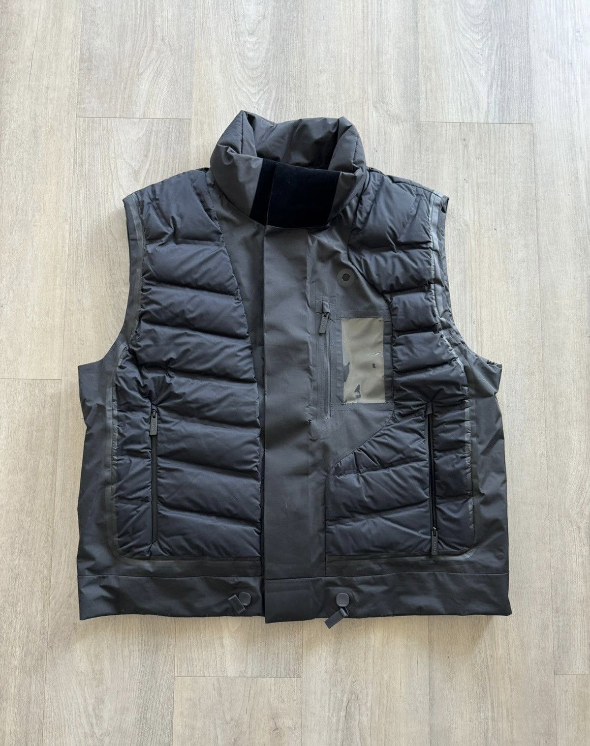 image of Prada Extreme-Tex Down Vest in Black, Men's (Size XL)