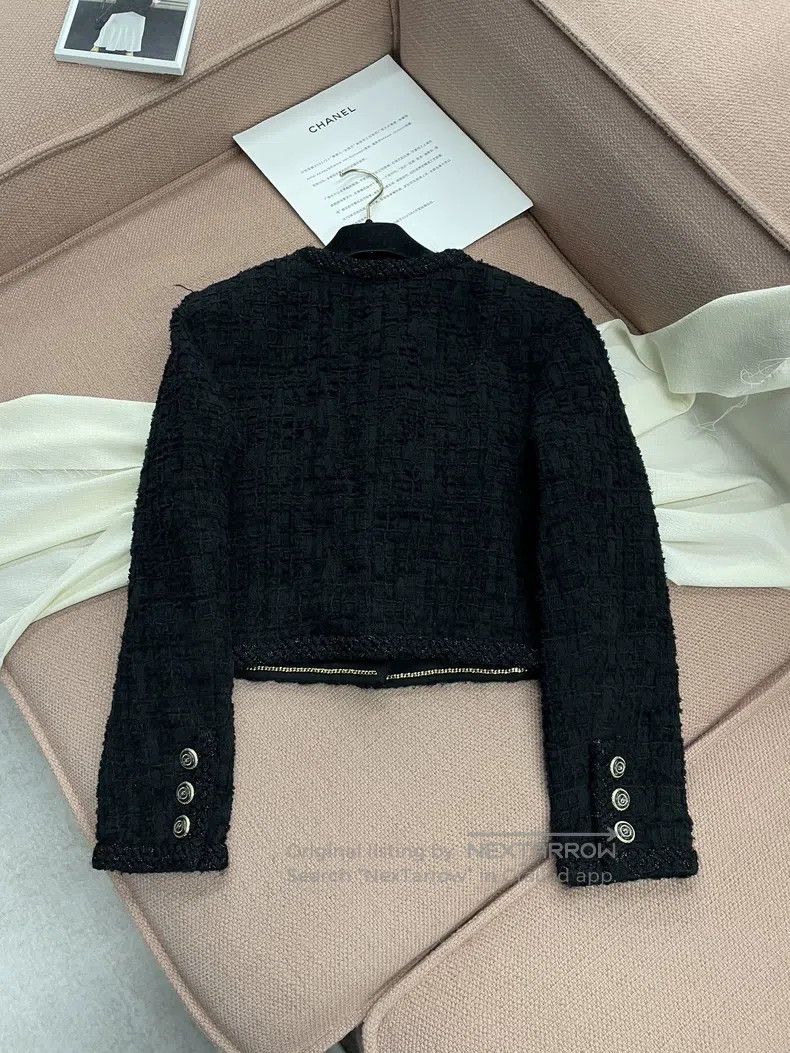 Chanel Chanel 20B Autumn and Winter Preview Series Black Tweed Fi Size XS / US 0-2 / IT 36-38 - 3 Thumbnail