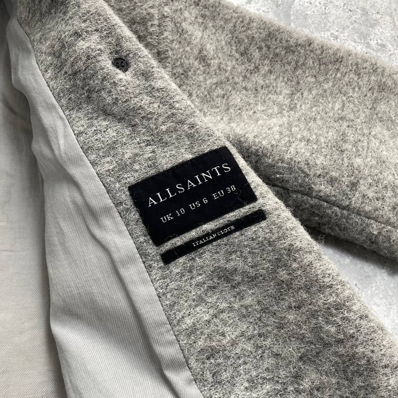 Allsaints Allsaints Meade Ricci Oversized Wool Blend Coat Women’s Gray Size M / US 6-8 / IT 42-44 - 13 Thumbnail