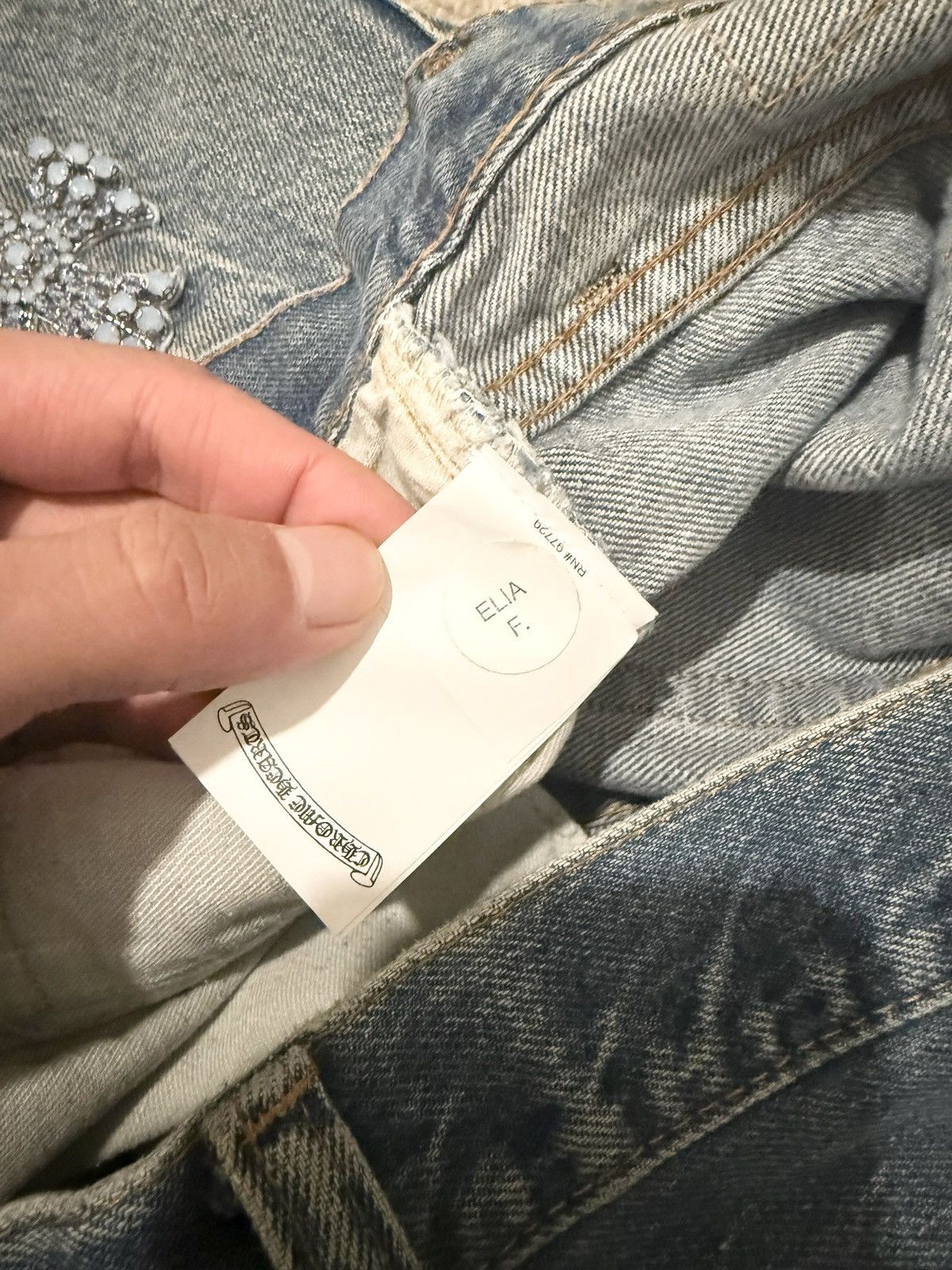 Chrome Hearts Chrome Hearts Canes Exclusive Diamond Crosses Sliver JEANS Size US 36 / EU 52 - 15 Thumbnail