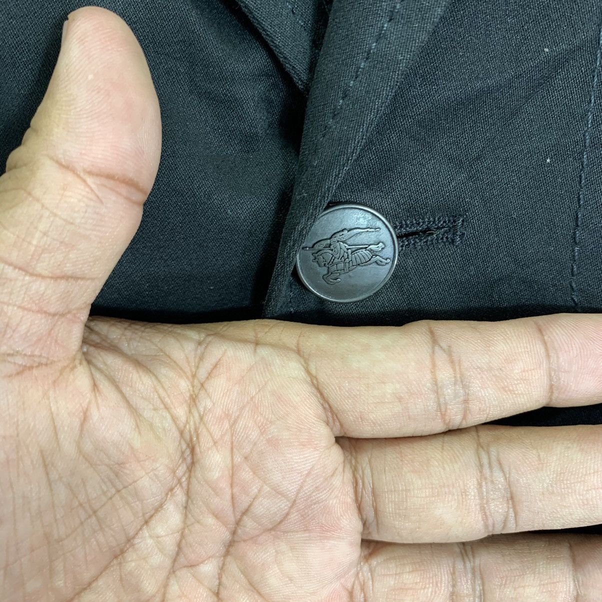 Burberry × Burberry Prorsum Vintage Burberry Of London Black Coat Jacket Made Italy Size US S / EU 44-46 / 1 - 10 Thumbnail