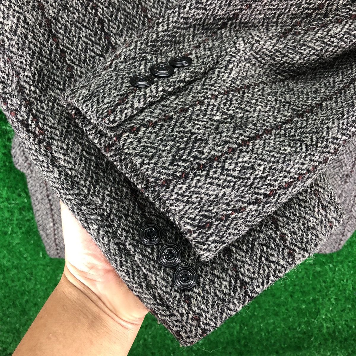 Japanese Brand Vintage 80's Wool Striped Blazer Flap Pocket by Nicole Size US L / EU 52-54 / 3 - 10 Thumbnail